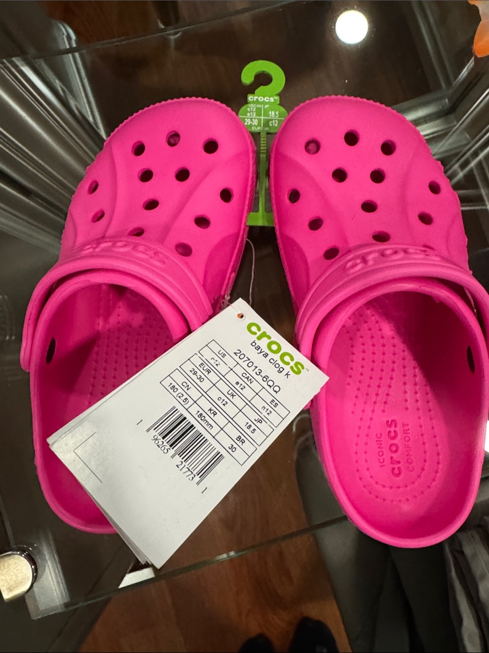 CROCS Kids Classic Clog in Hot Pink